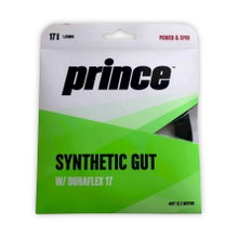 Prince Sznur tenisowy Synthetic Gut Duraflex (Uniwersalny+Trwałość) czarny 12m Zestaw